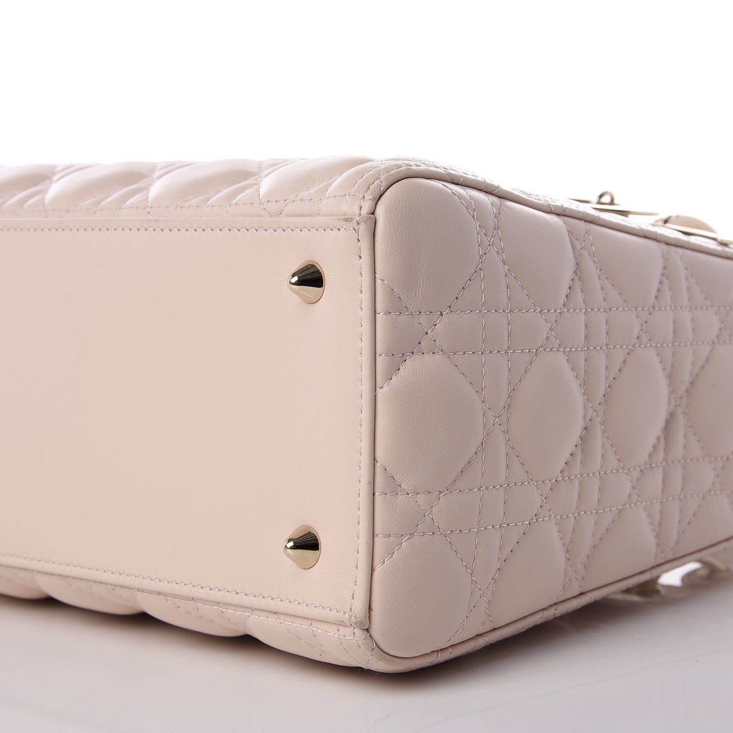 Lambskin Cannage Medium Lady Dior Light Pink
