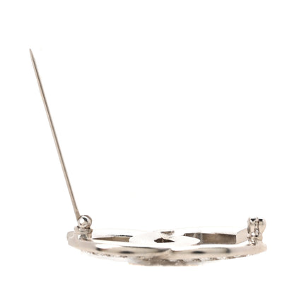 Chanel Crystal Palais Garnier CC Brooch Silver 4 of 6