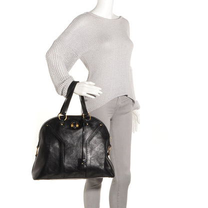 Saint Laurent Leather Oversized Muse Black 2 of 8