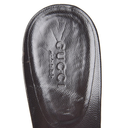 Gucci GG Monogram High Heel Slides 7 Brown 9 of 15