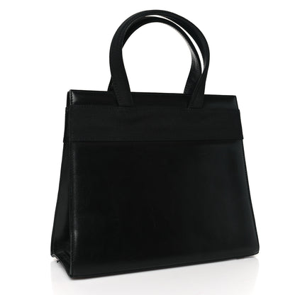 Salvatore Ferragamo Calfskin Vera Bow Top Handle Bag Black 3 of 10
