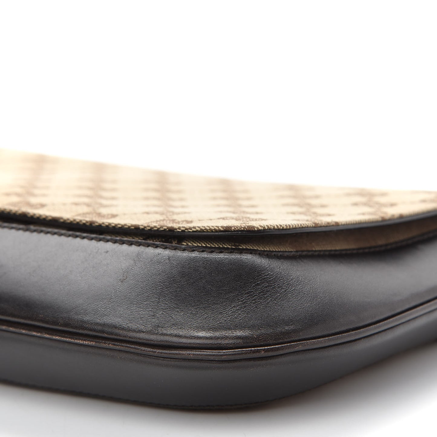 Monogram Wooden Chain Flap Brown