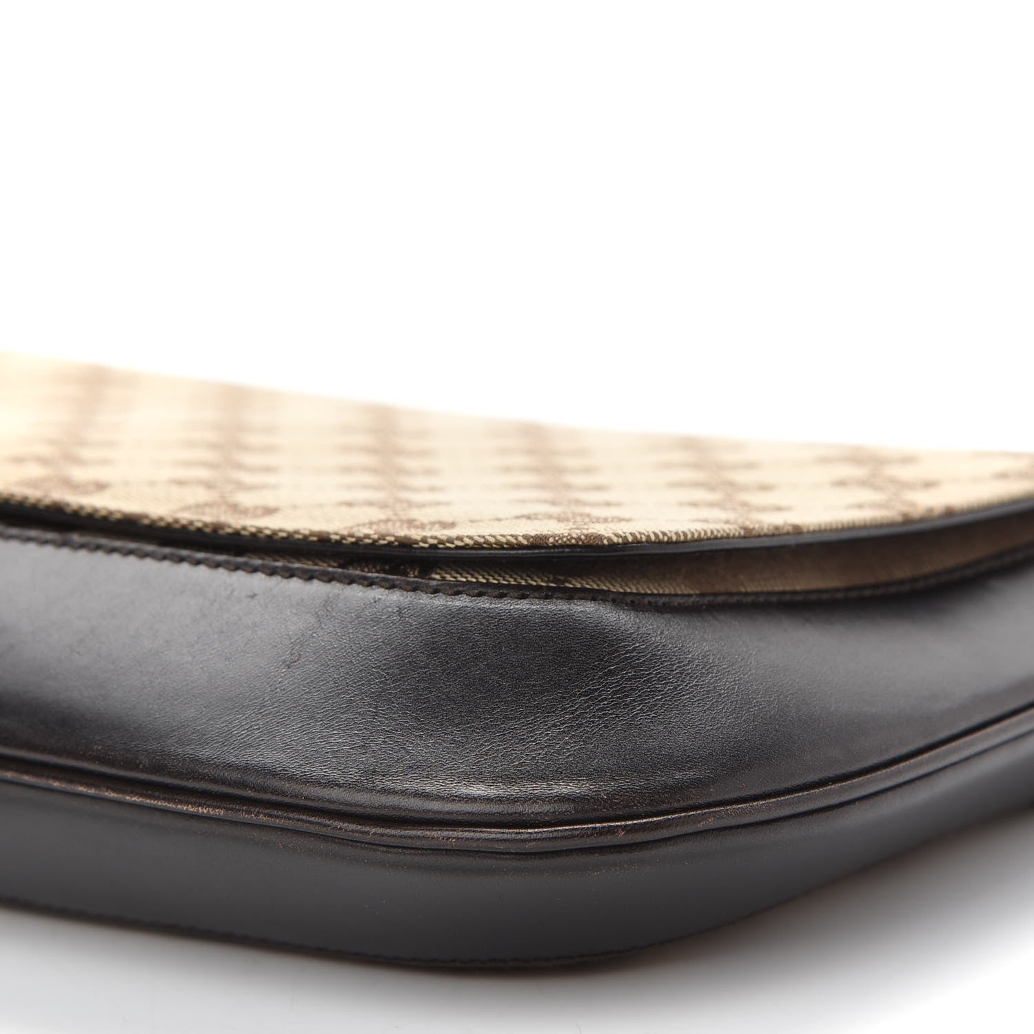 Gucci Monogram Wooden Chain Flap Brown 8 of 9