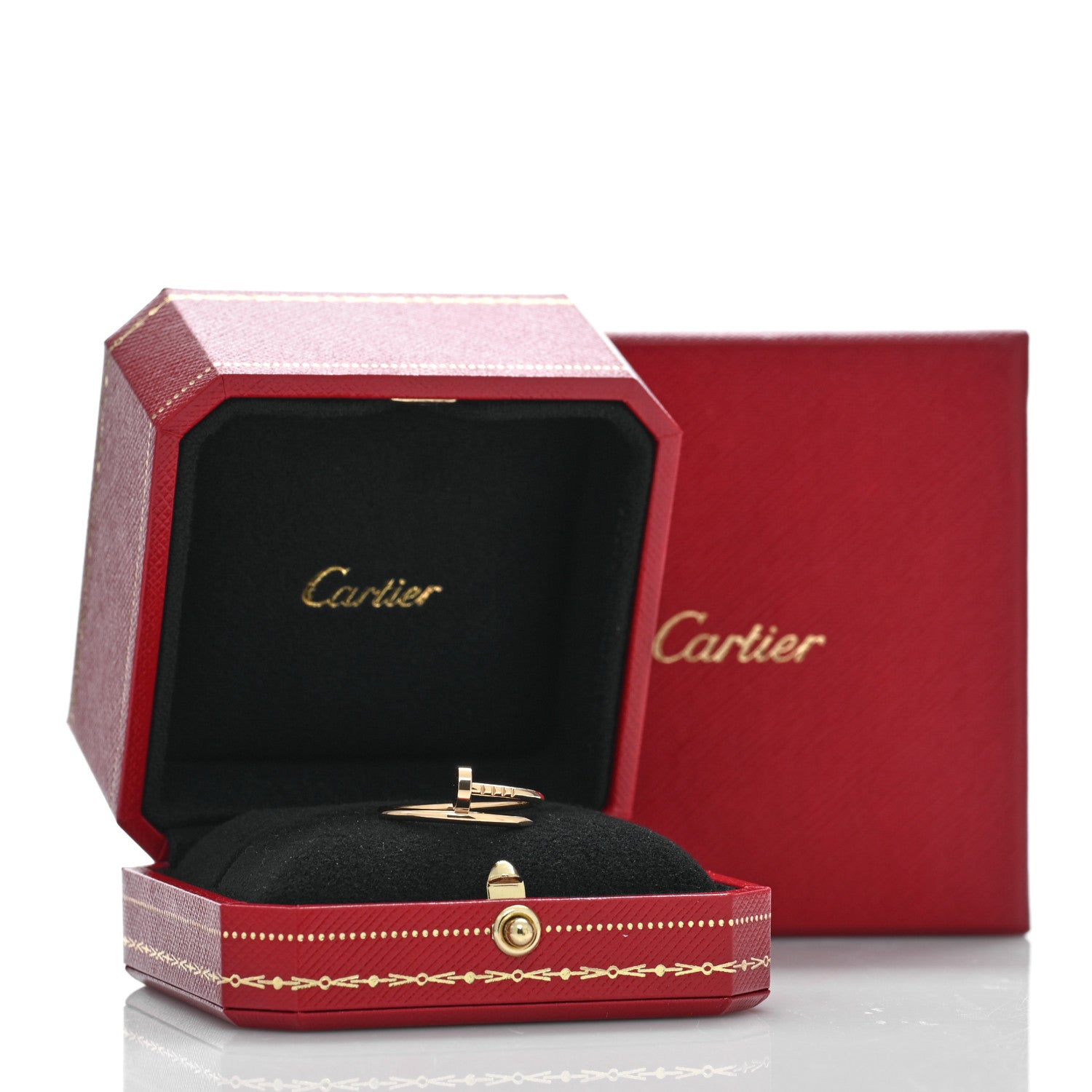 Cartier 18K Yellow Gold Small Juste Un Clou Ring 57 8 5 of 5