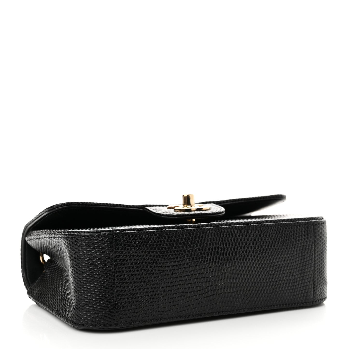 Lizard Mini Rectangular Flap Black
