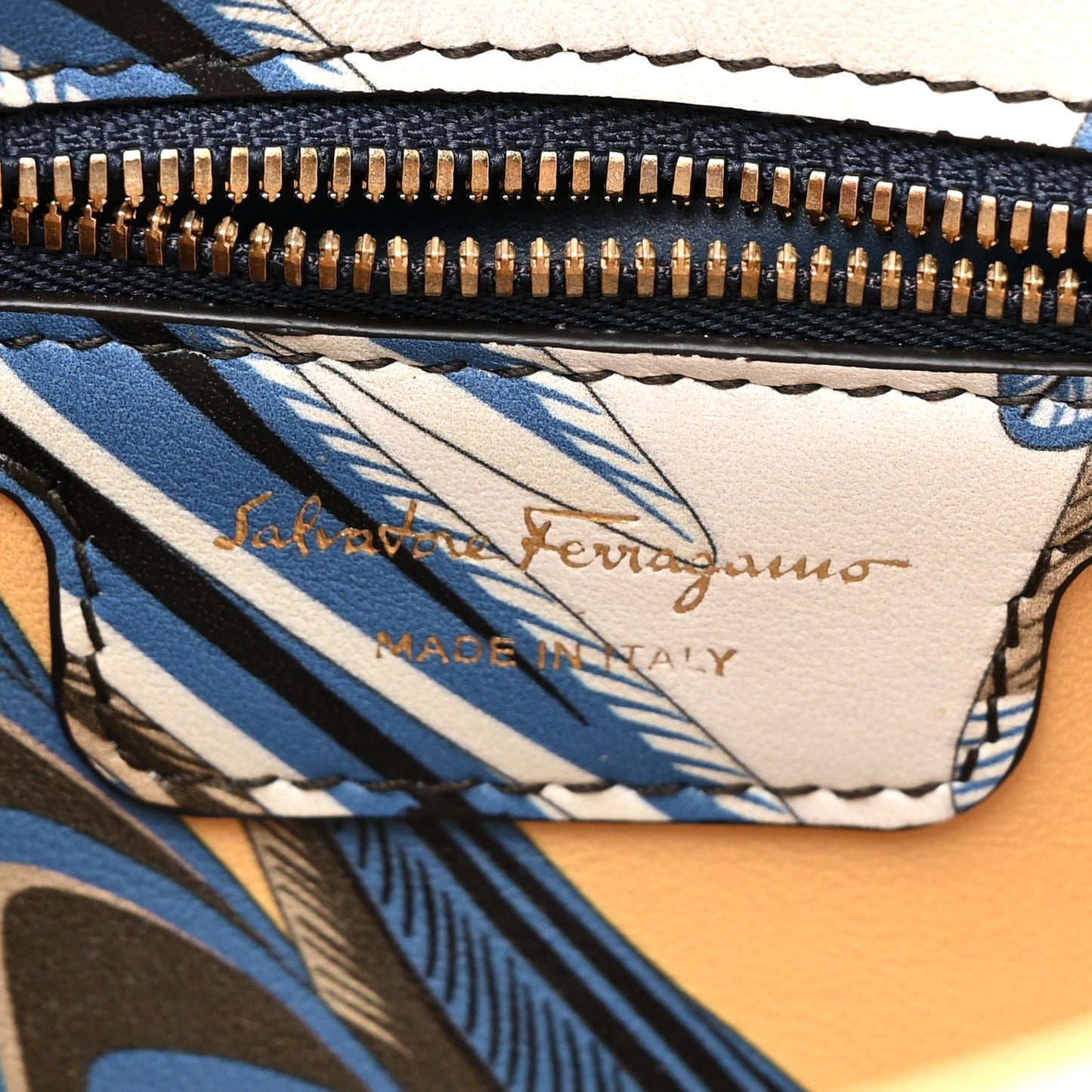 Canvas Quilted Floral Print Gancini Flap Bag Multicolor
