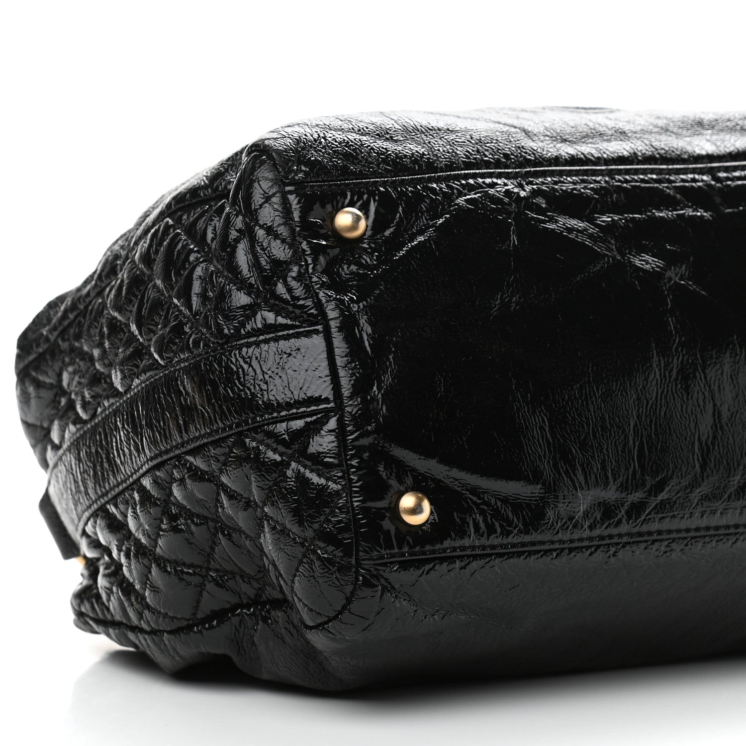 Chanel Vinyl Medium Rock and Chain Bowler Black 8 of 13