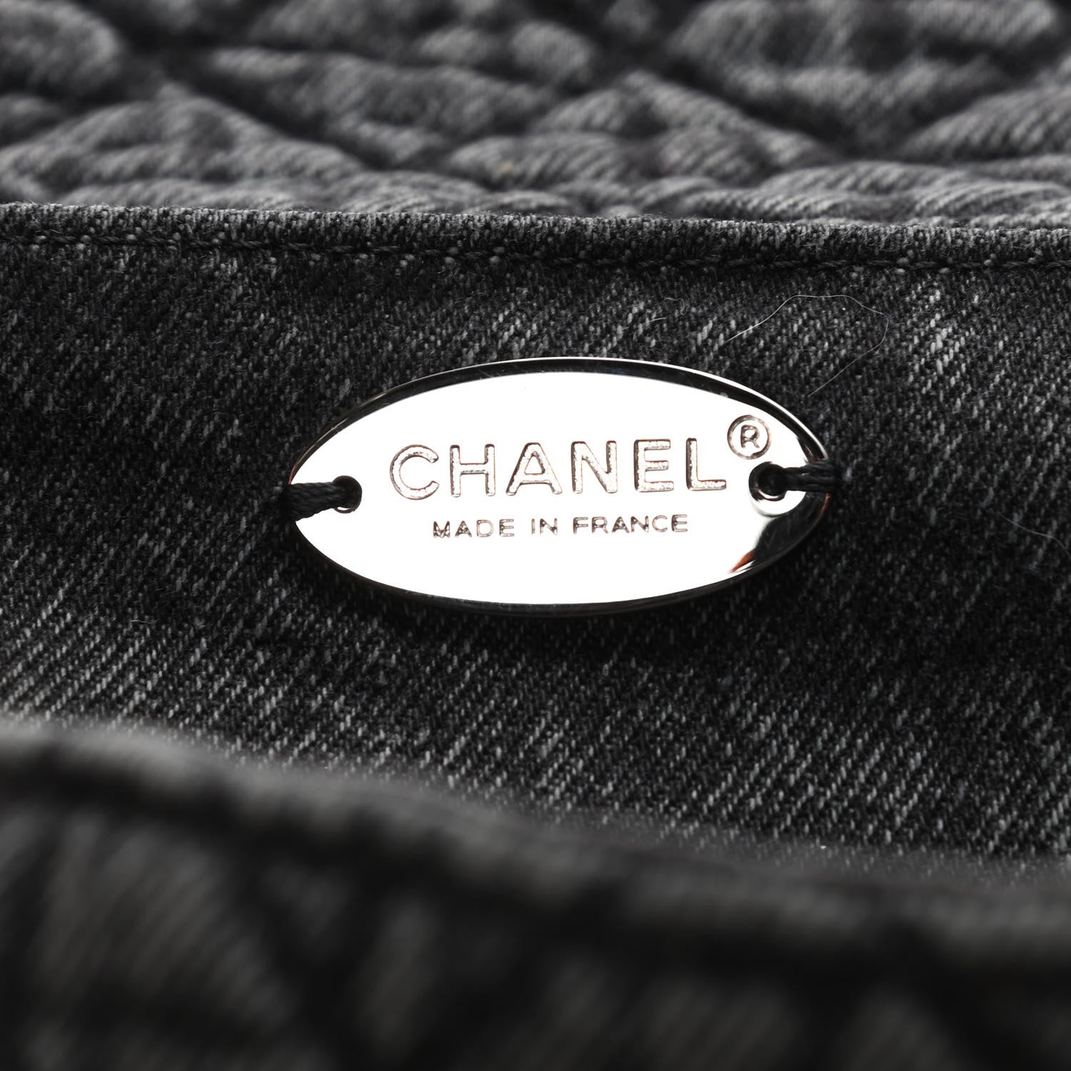 Chanel Denim Quilted Denimpression Flap Grey Black 5 of 9