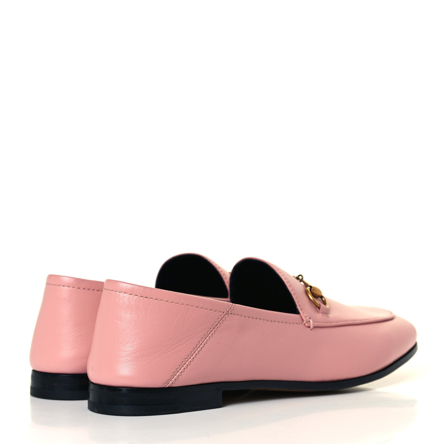 Gucci Lambskin Womens Brixton Horsebit Loafers 39 Perfect Pink 4 of 10