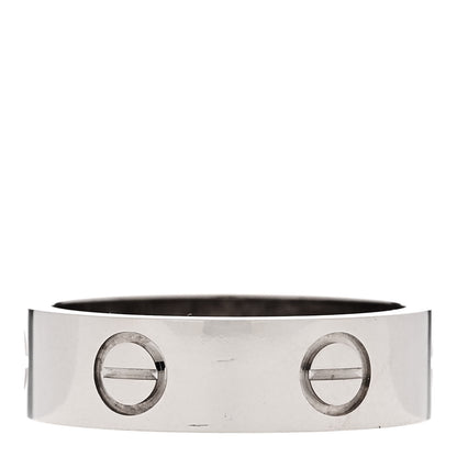 Cartier 18K White Gold 5.5mm LOVE Ring 54 6.75 3 of 4