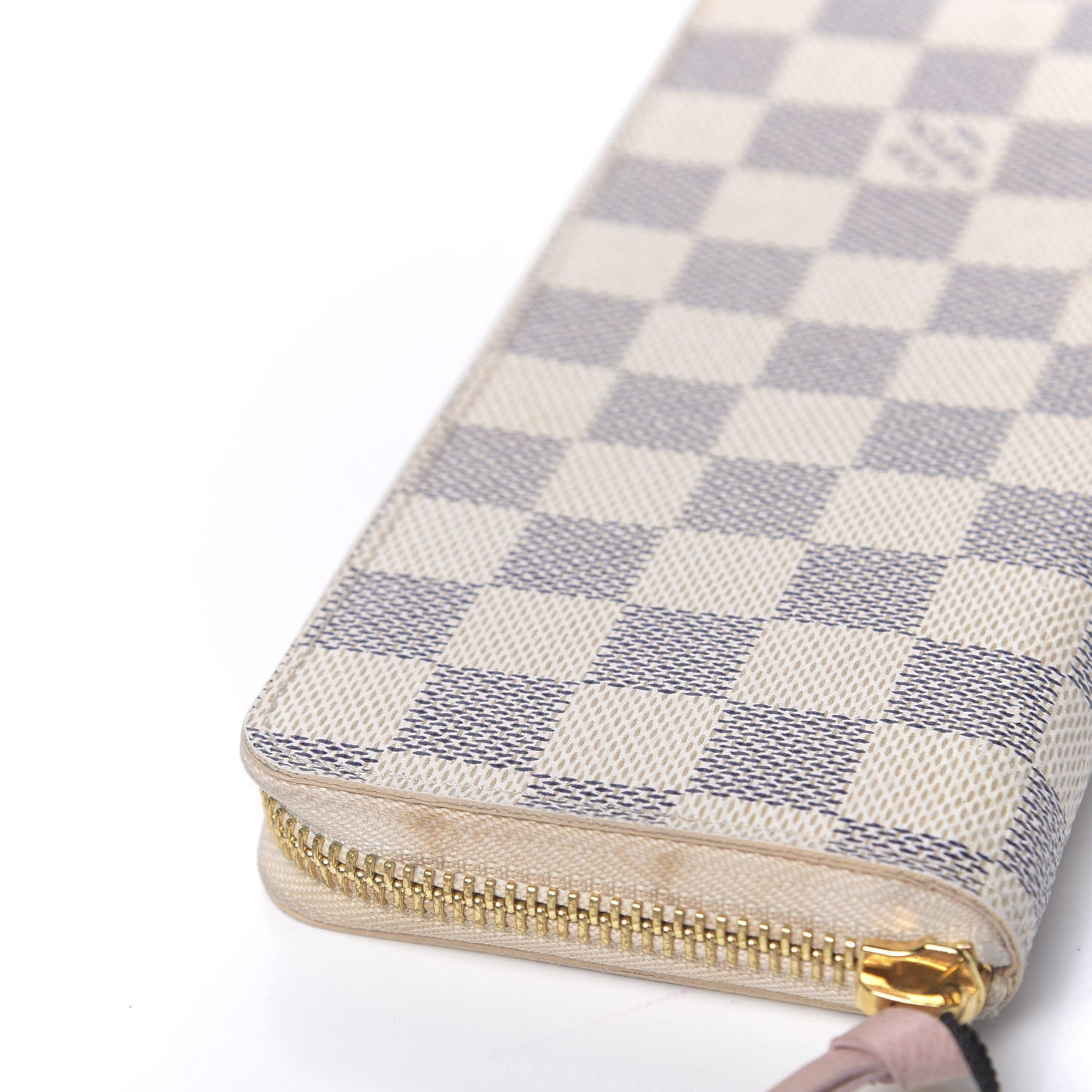 Damier Azur Clemence Wallet Rose Ballerine