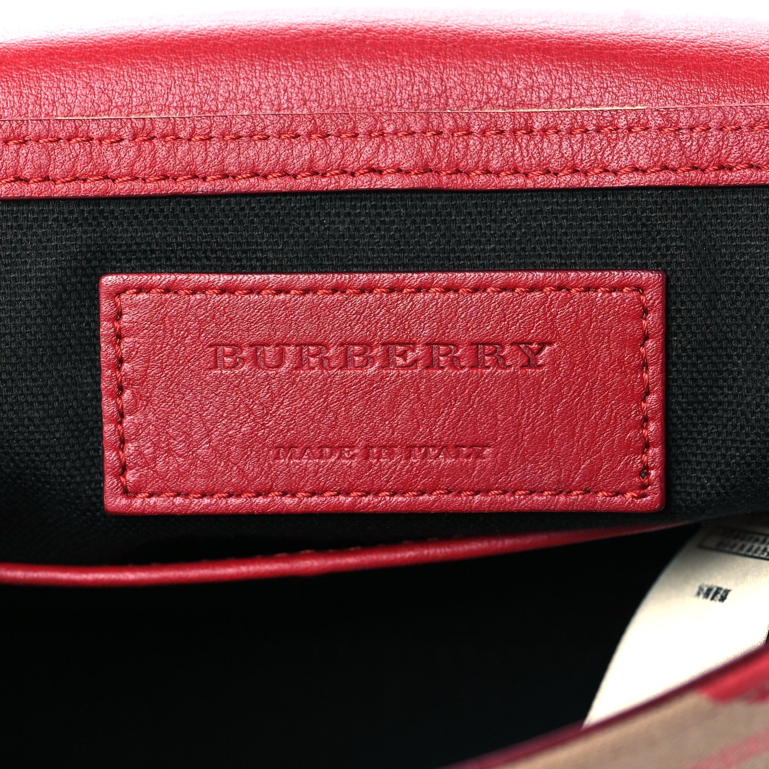 Burberry Horseferry Check Heart Print Crossbody Flap Parade Red 6 of 11