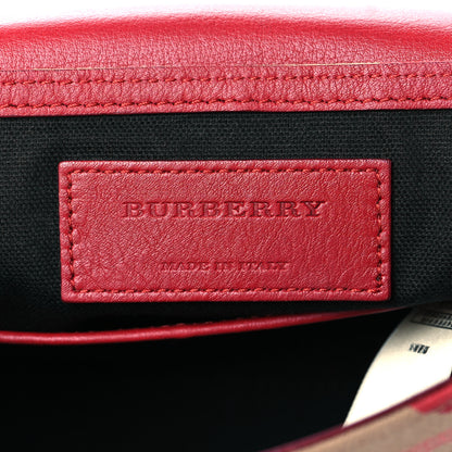 Burberry Horseferry Check Heart Print Crossbody Flap Parade Red 6 of 11