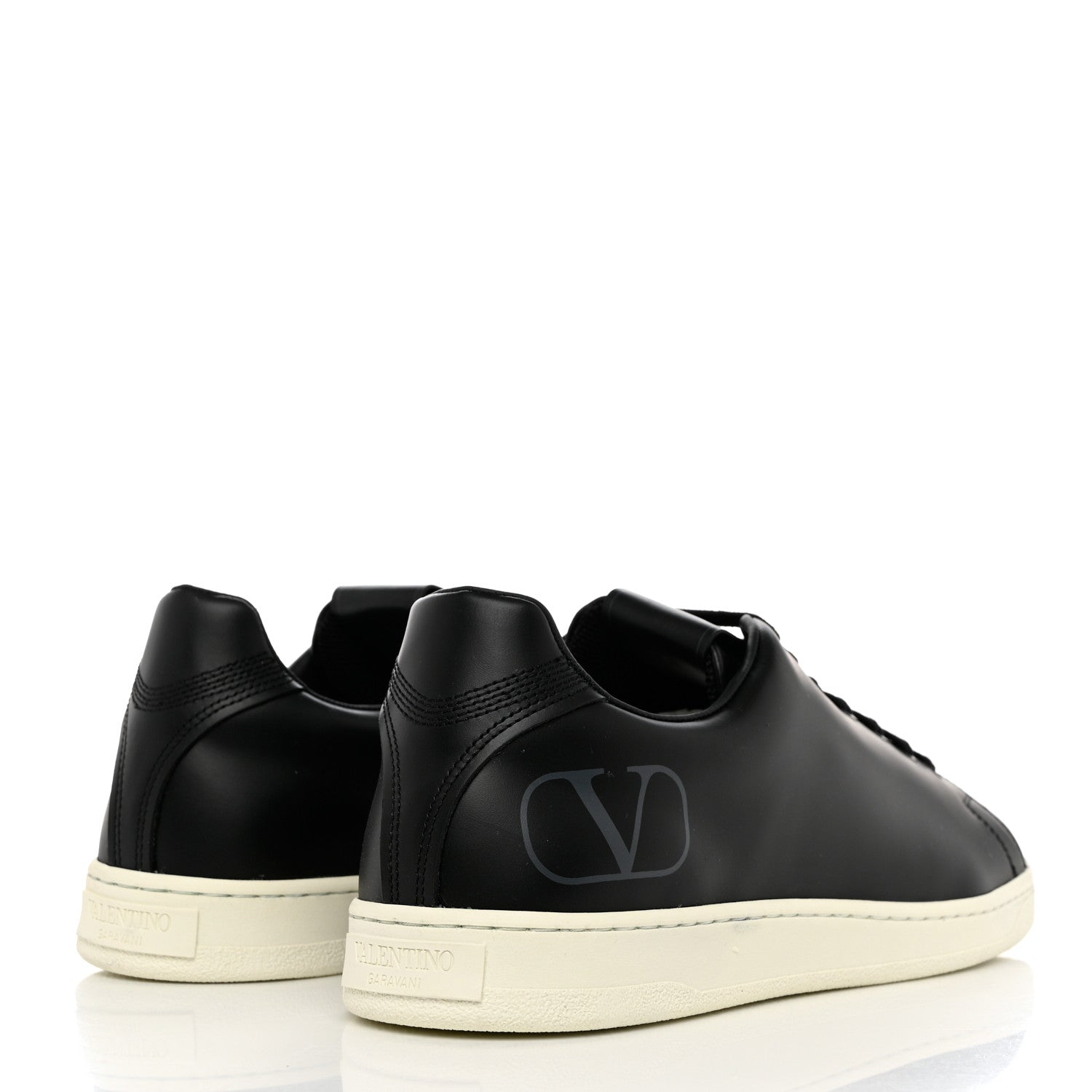 Valentino Garavani Calfskin Mens VLogo Sneakers 43 Black 4 of 9