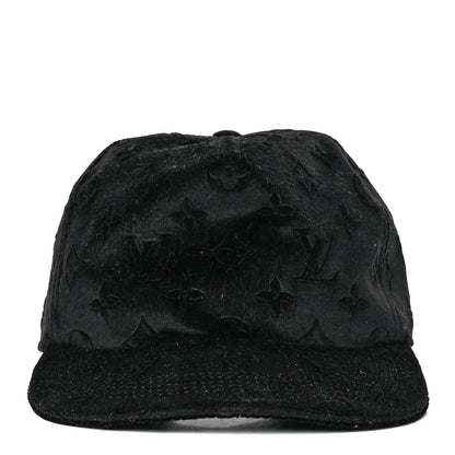 Louis Vuitton Jacquard Velvet Monogram Cap M Black 2 of 7