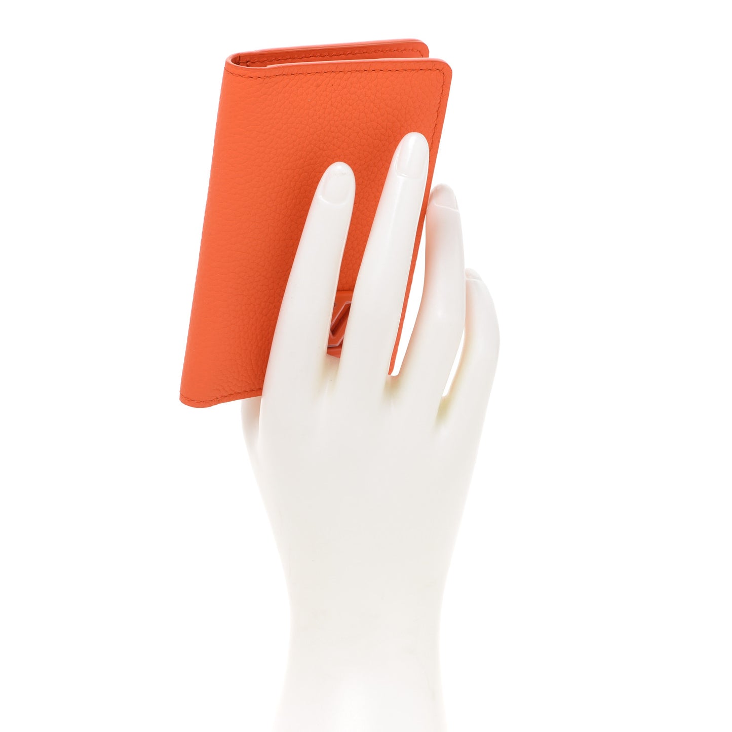 Grained Calfskin Pocket Organizer Orange
