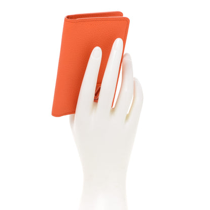 Louis Vuitton Grained Calfskin Pocket Organizer Orange 2 of 7