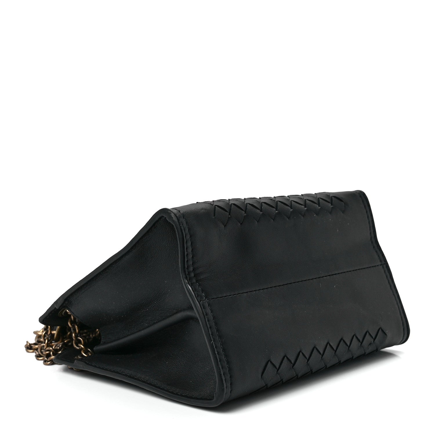 Bottega Veneta Nappa Intrecciato Chain Crossbody Black 4 of 12
