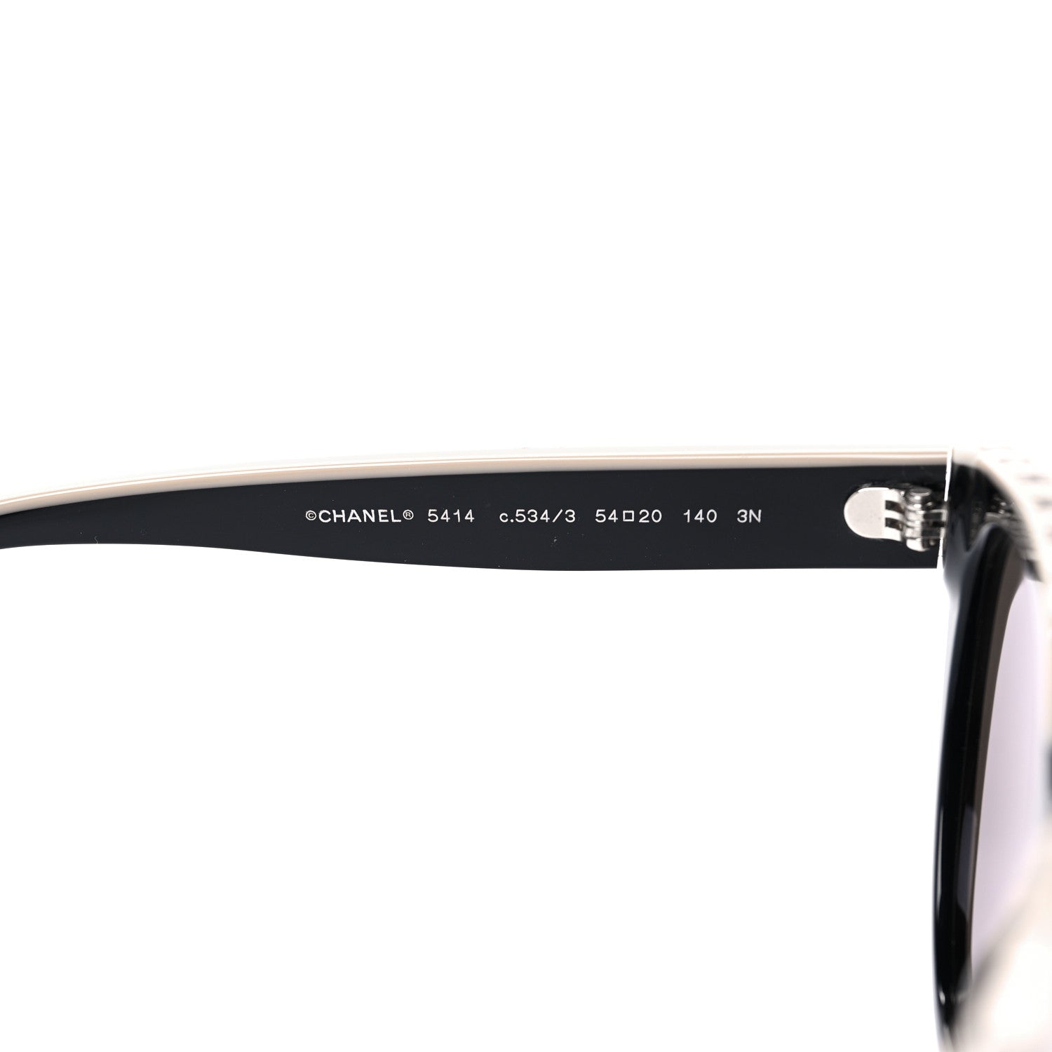 Chanel Acetate CC Butterfly Sunglasses 5414 Black Beige 6 of 6
