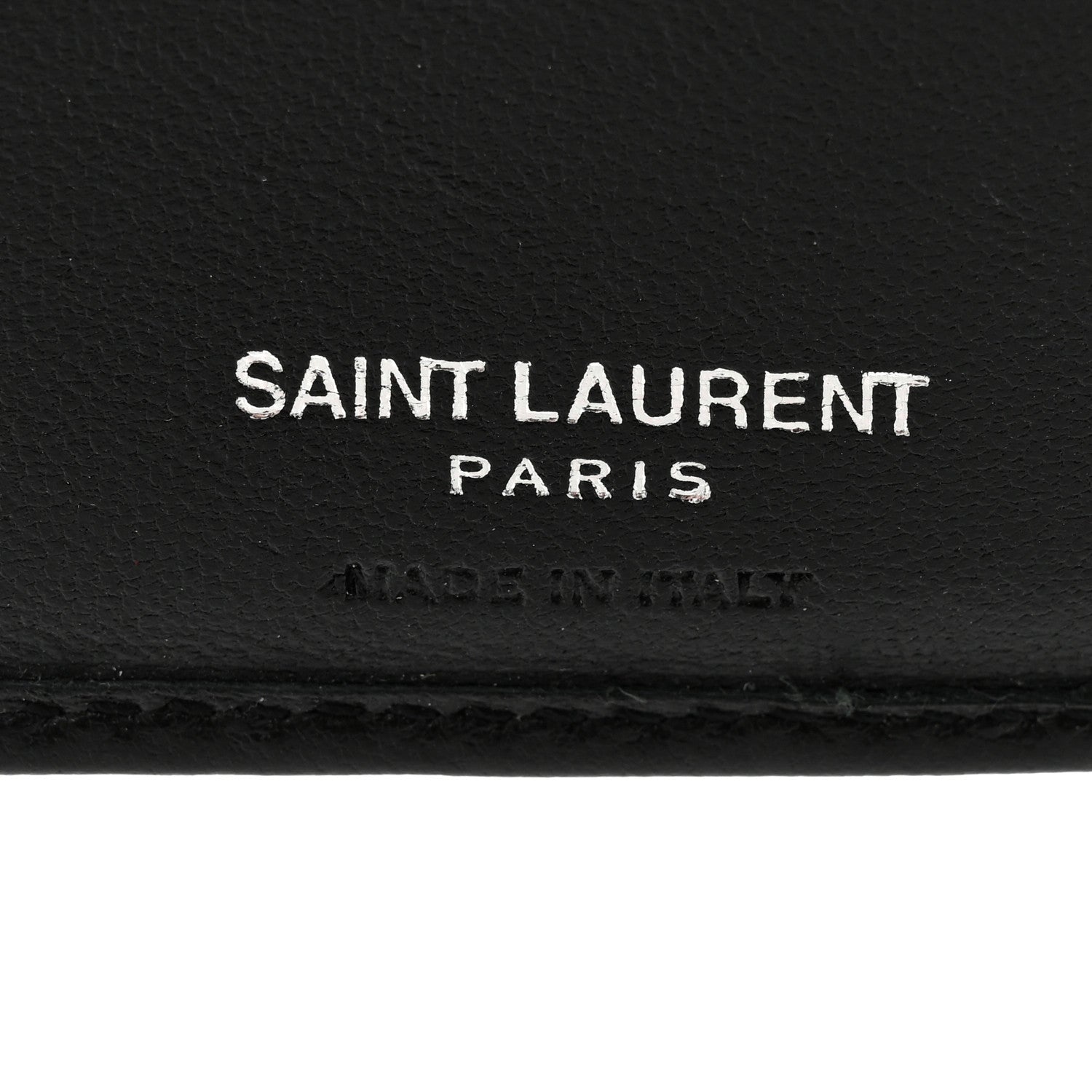 Saint Laurent Lambskin Y Quilted Monogram Compact Loulou Wallet Black 6 of 8