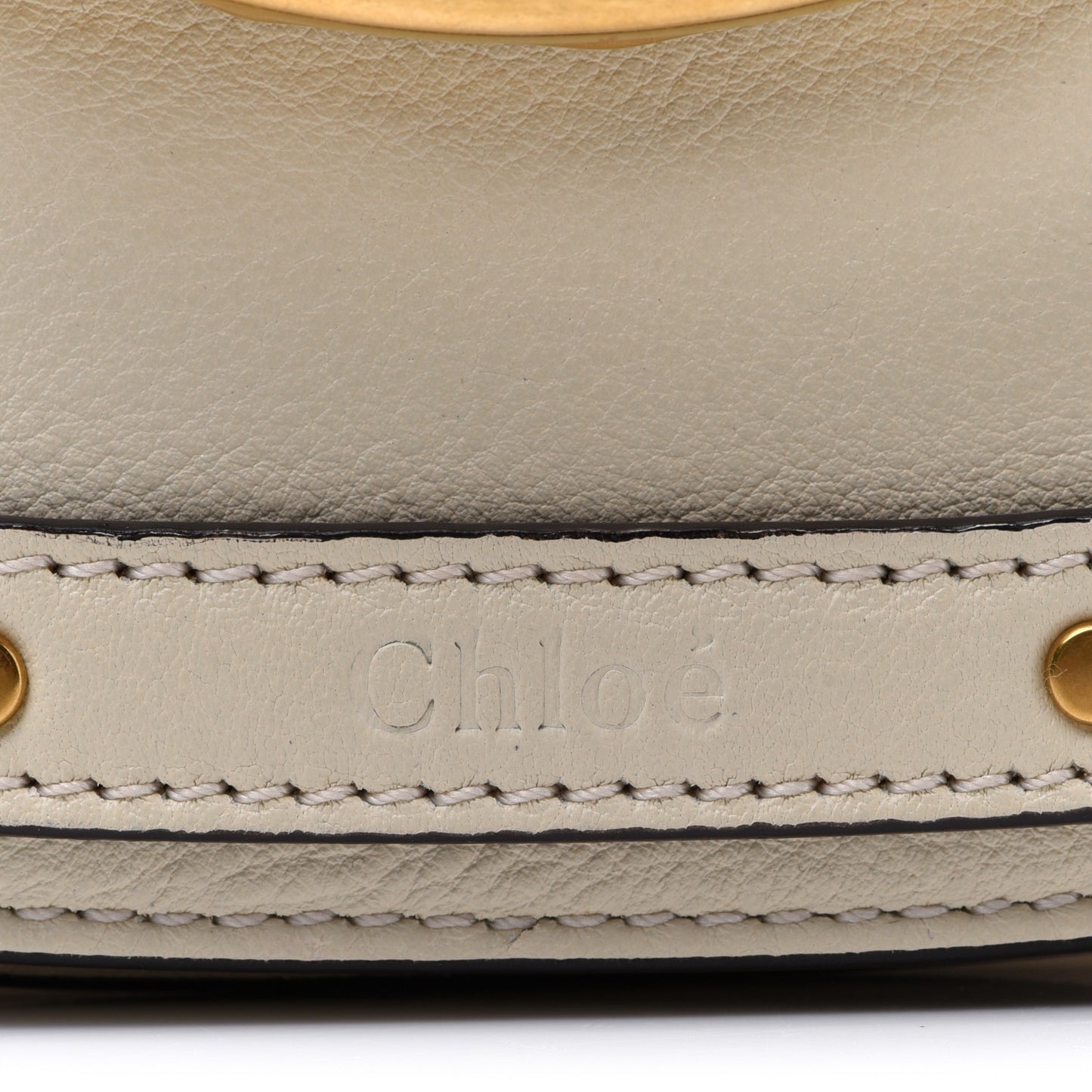 Calfskin Suede Small Nile Bracelet Bag Off White