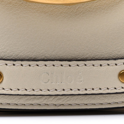 Chloe Calfskin Suede Small Nile Bracelet Bag Off White 9 of 13