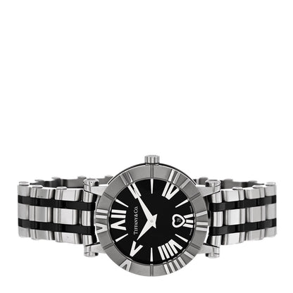 Tiffany Stainless Steel Ceramic 30mm Atlas Quartz Watch Black 2 of 5