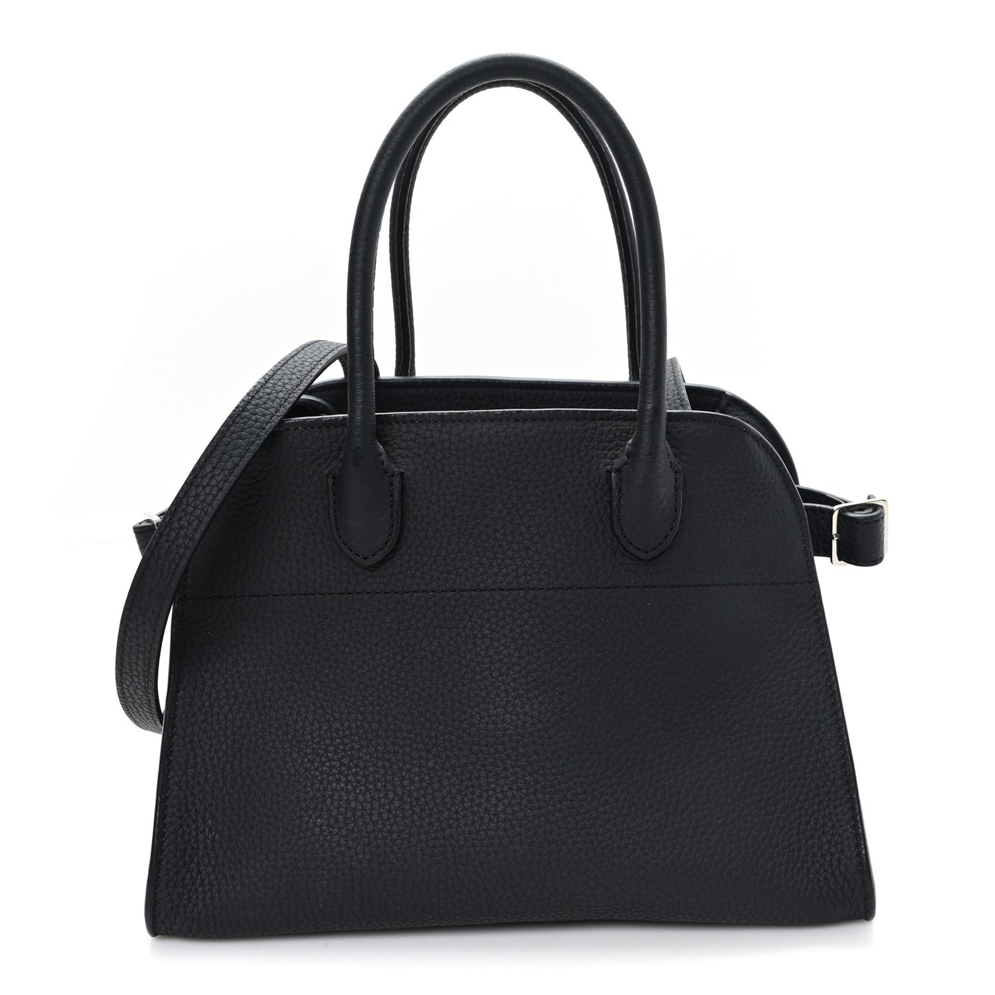 Grained Calfskin Soft Margaux 10 Bag Black Black