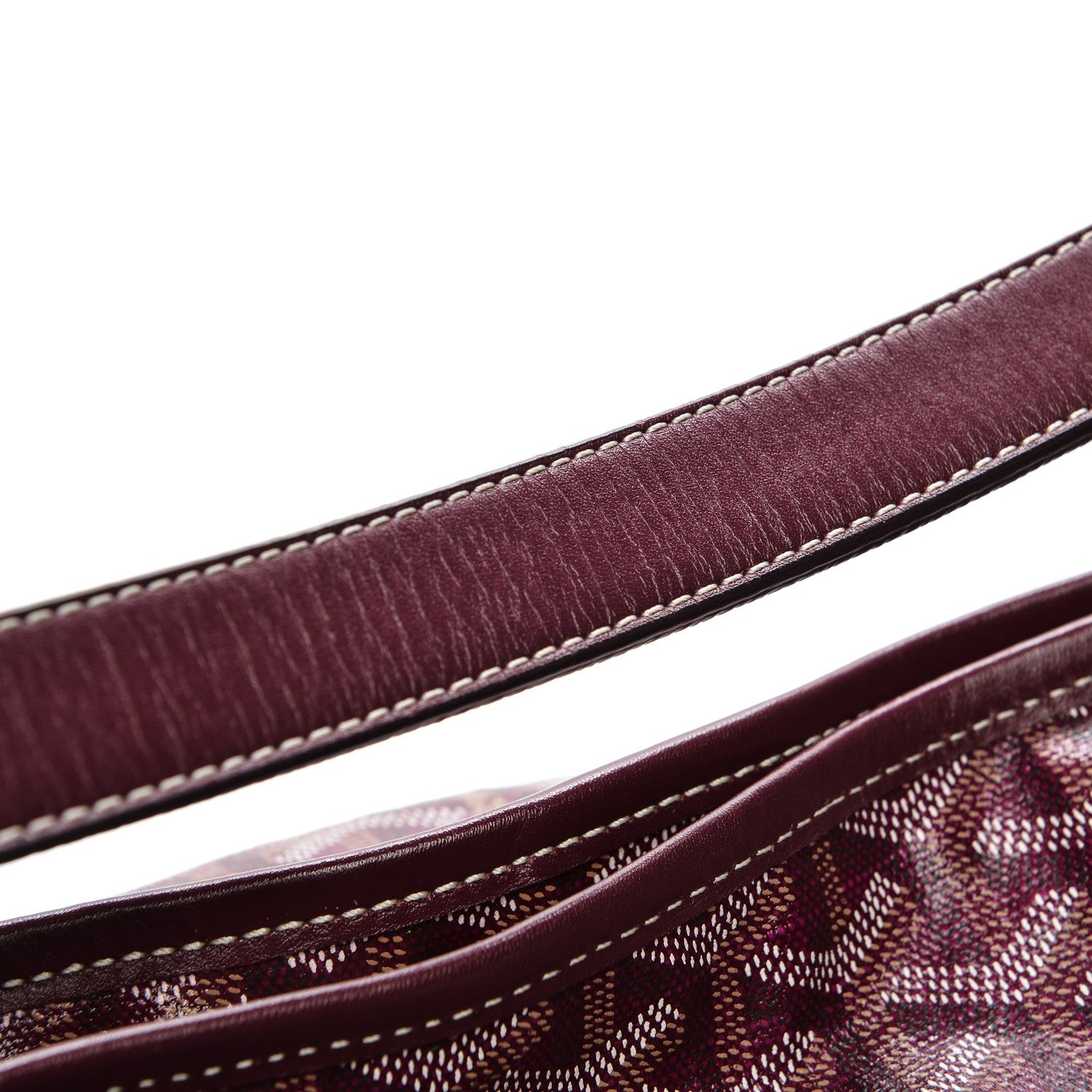 Goyard Goyardine Fidji Zip Hobo Burgundy 8 of 10