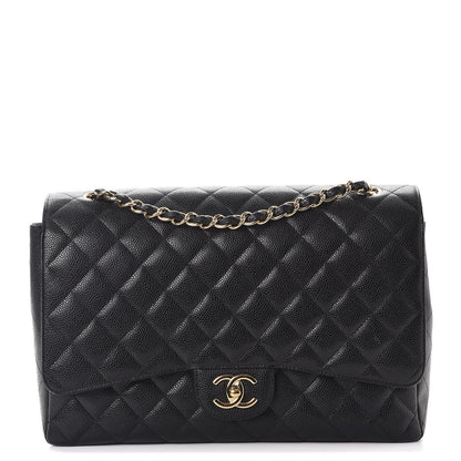 Chanel Caviar Quilted Maxi Double Flap Black 1 of 15