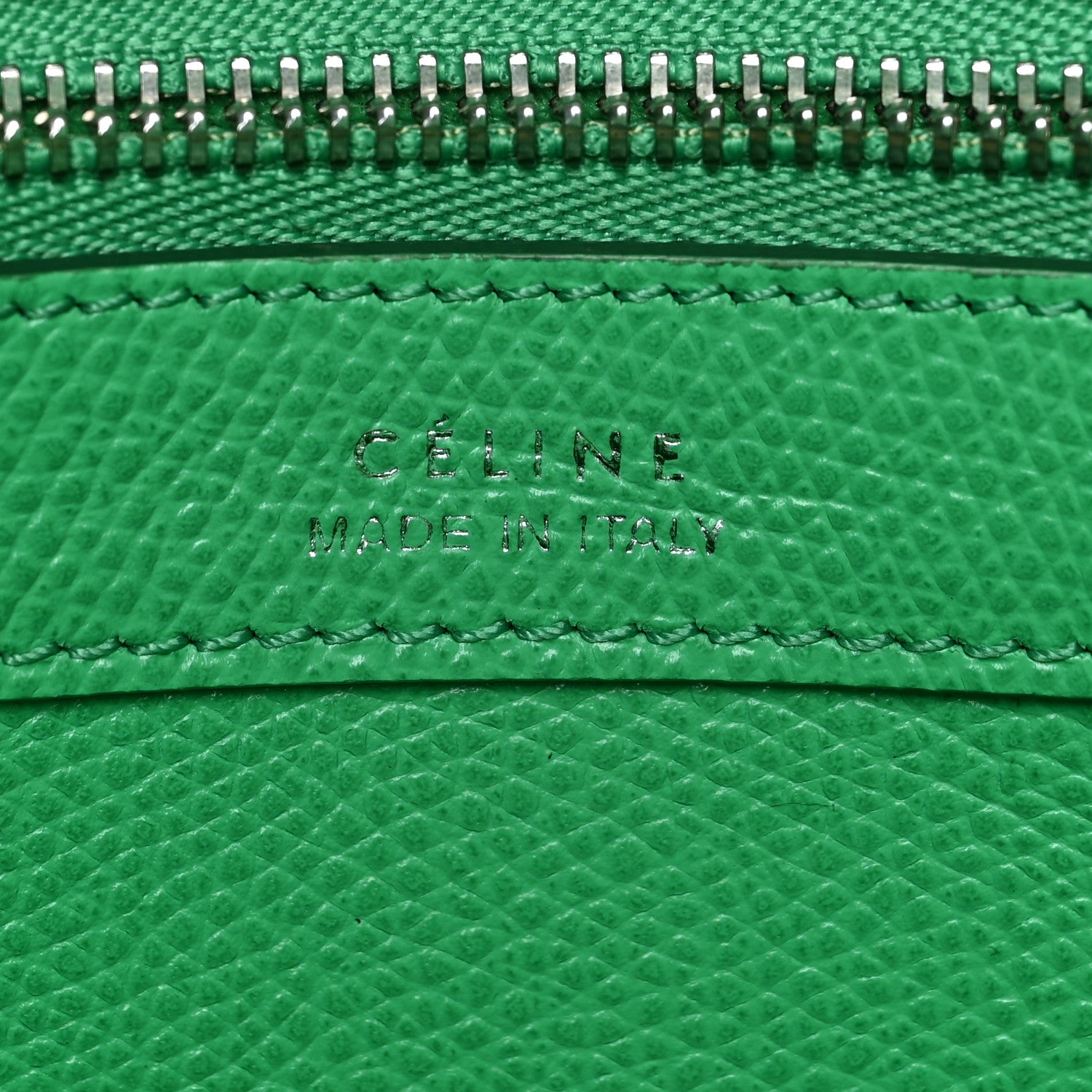 Celine Grained Calfskin Small Horizontal Cabas Phantom Mint 6 of 13
