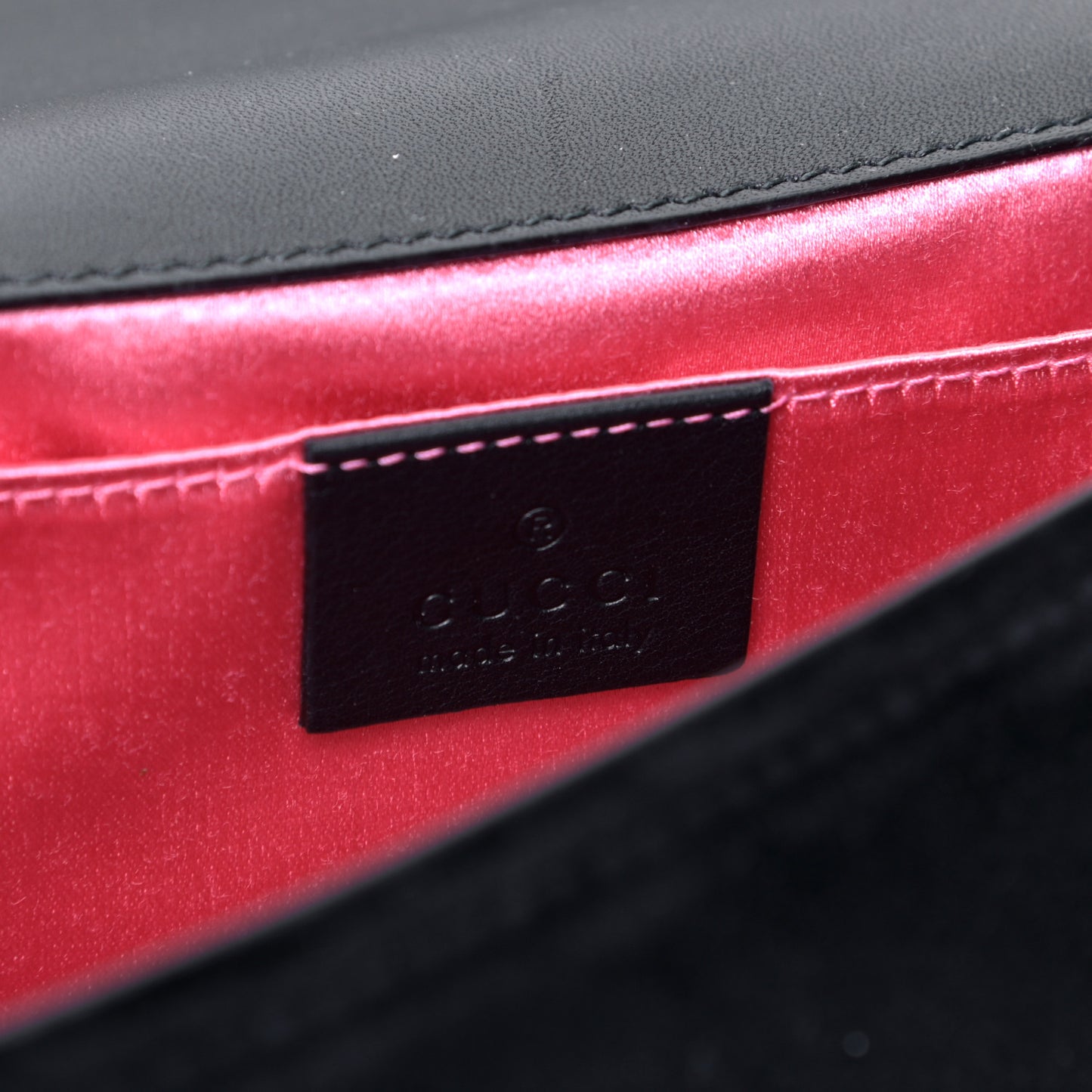 Velvet Matelasse Mini GG Marmont Shoulder Bag Black