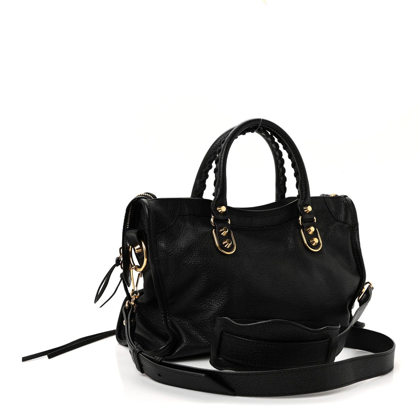 Chevre Gold Metallic Edge Hardware S City Black