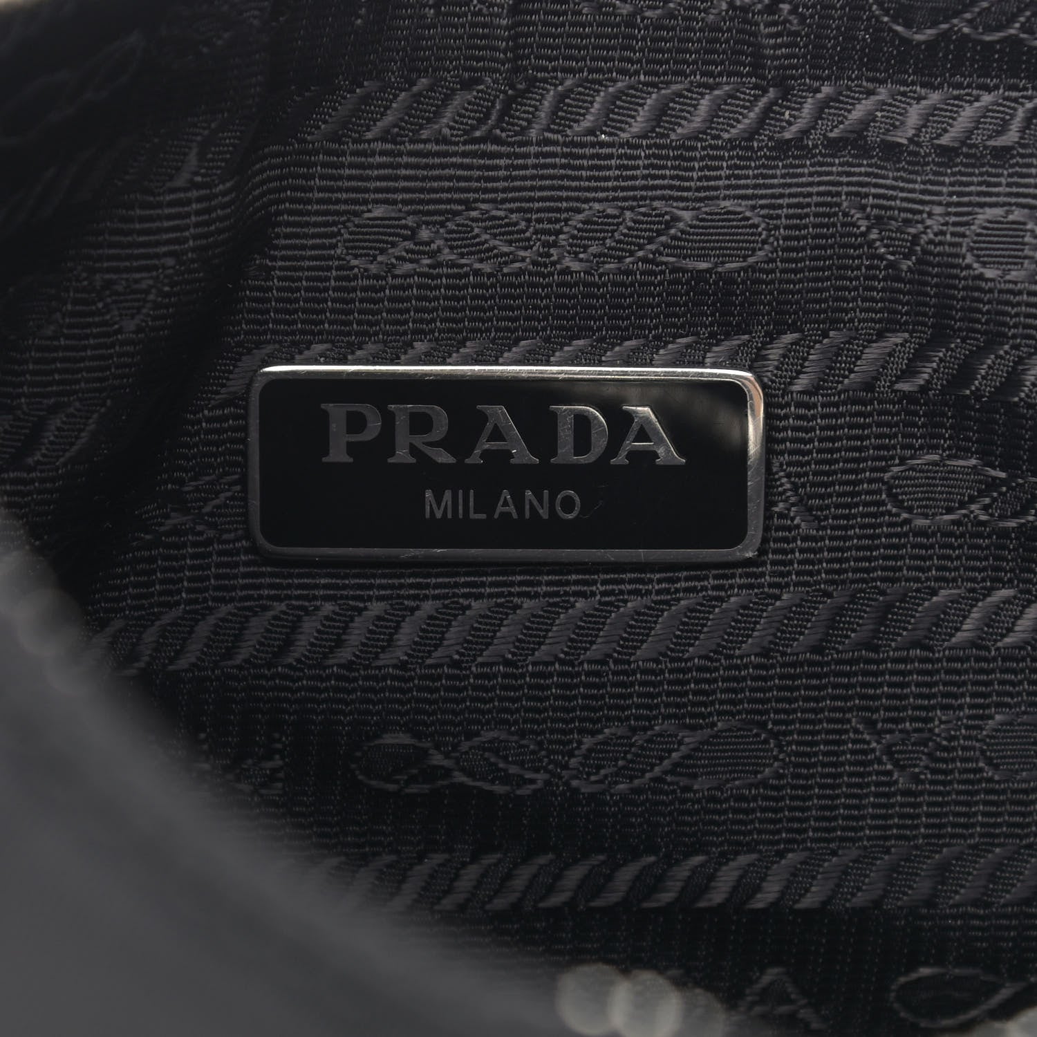 Prada Nylon Re-Edition 2005 Shoulder Bag Black 8 of 10