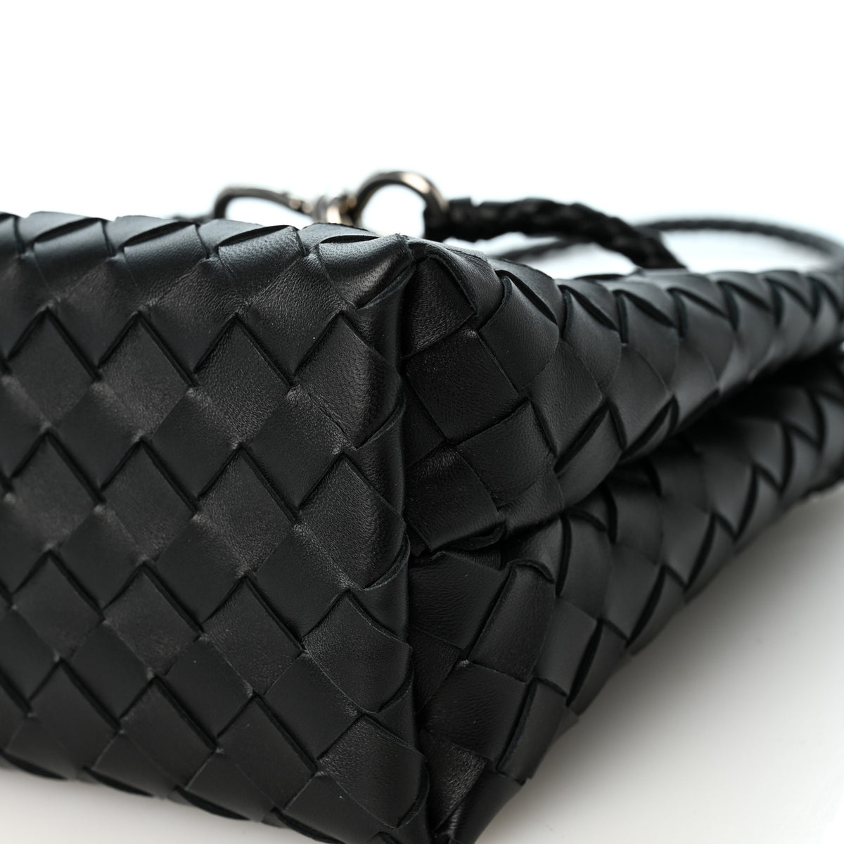 Bottega Veneta Nappa Intrecciato Small Andiamo Shoulder Bag Black 9 of 10