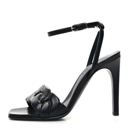Hermes Nappa Gala 105 Sandal 35.5 Black 1 of 7