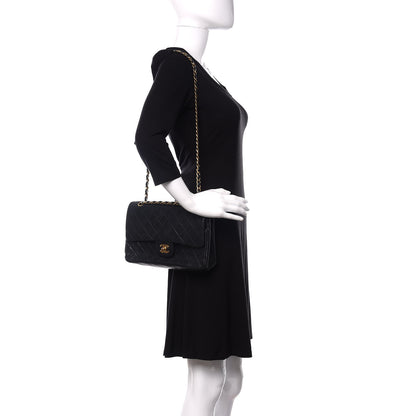 Chanel Lambskin Quilted Medium Double Flap Navy 2 of 19