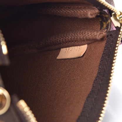 Louis Vuitton Monogram 2016 Christmas Animation Mini Pochette Accessories Rose Ballerine 7 of 9