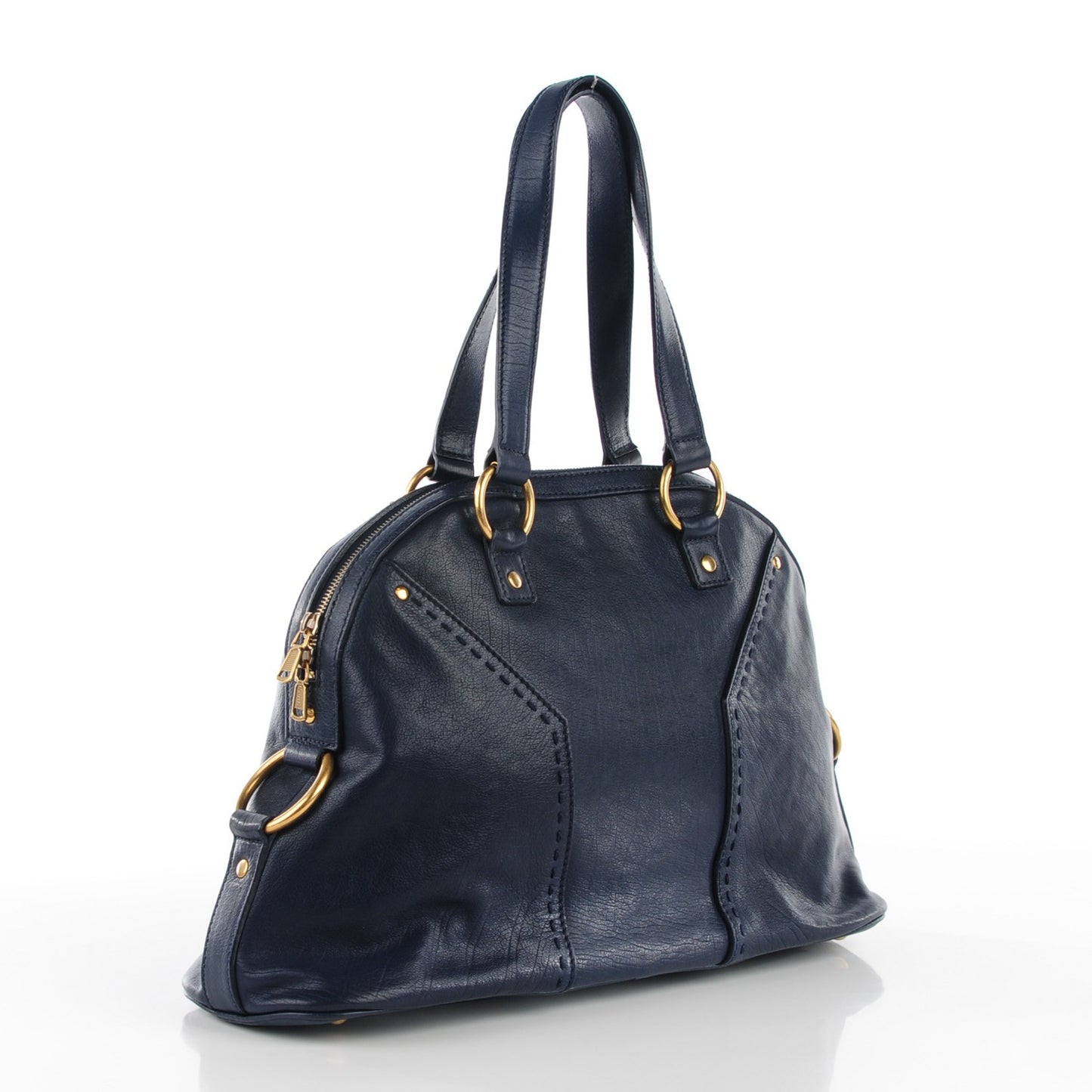 Calfskin Large Muse Navy Blue