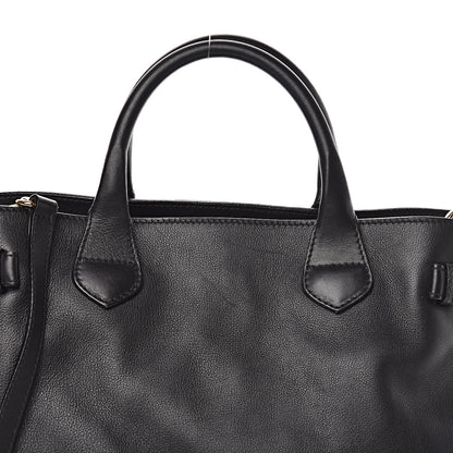 Burberry Smooth Calfskin Medium Banner Tote Black 10 of 10