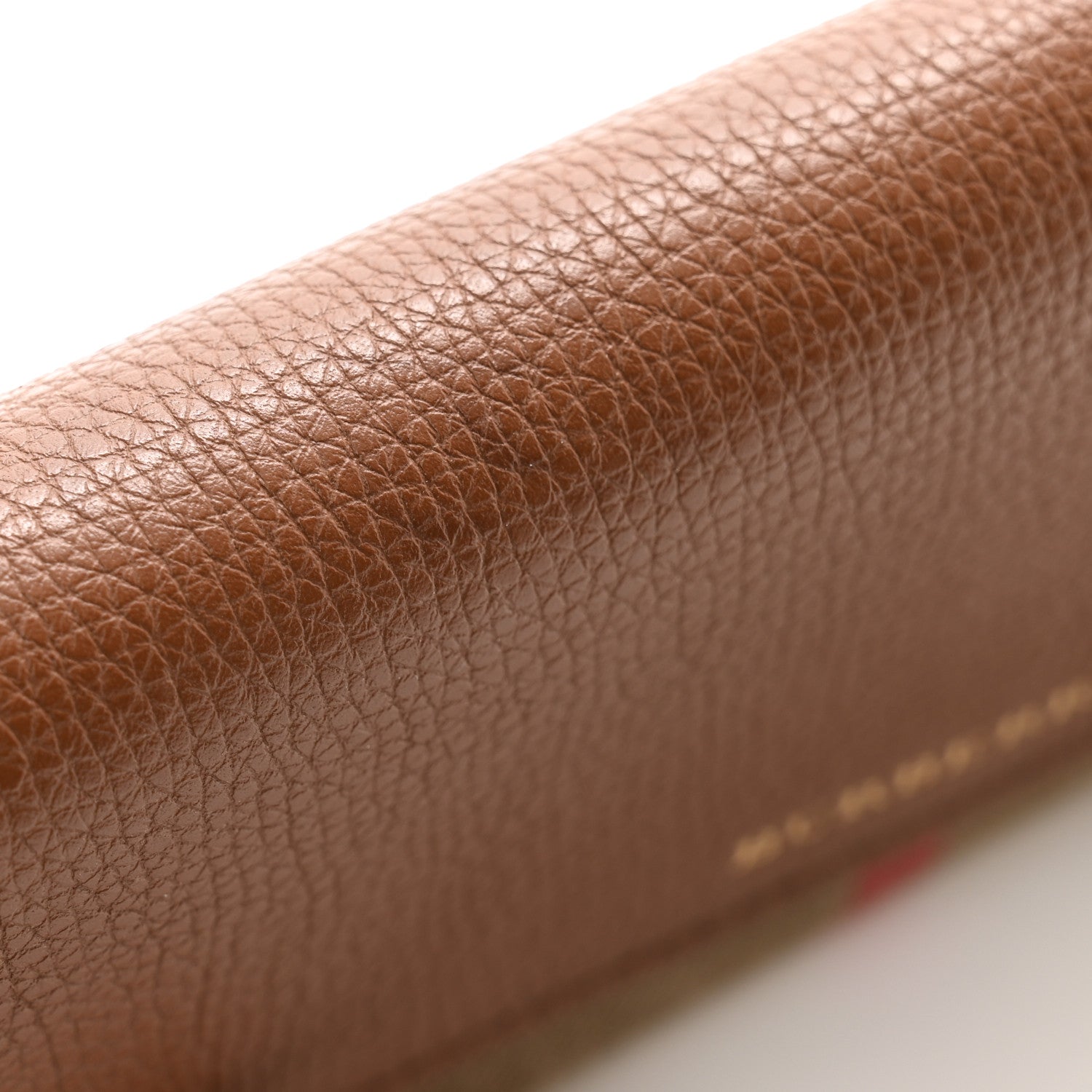 Burberry Grainy Calfskin House Check Continental Wallet Tan 9 of 11