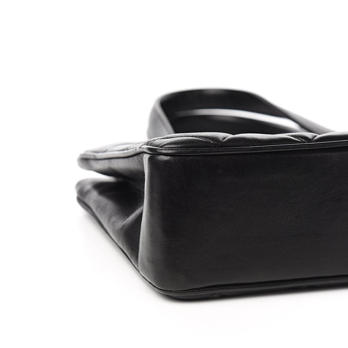 Lambskin Quilted CC Shoulder Bag Black