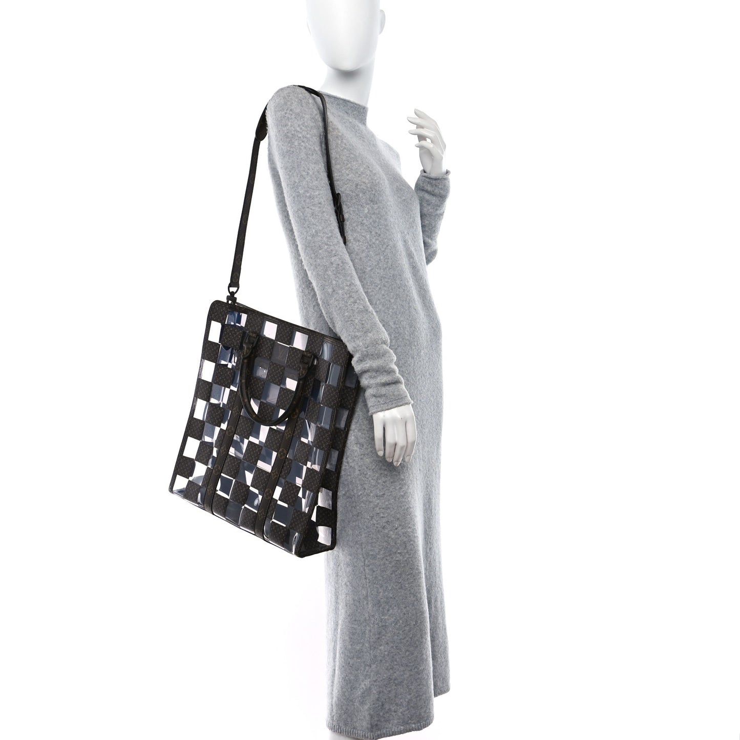 PVC Monogram Chess Sac Plat