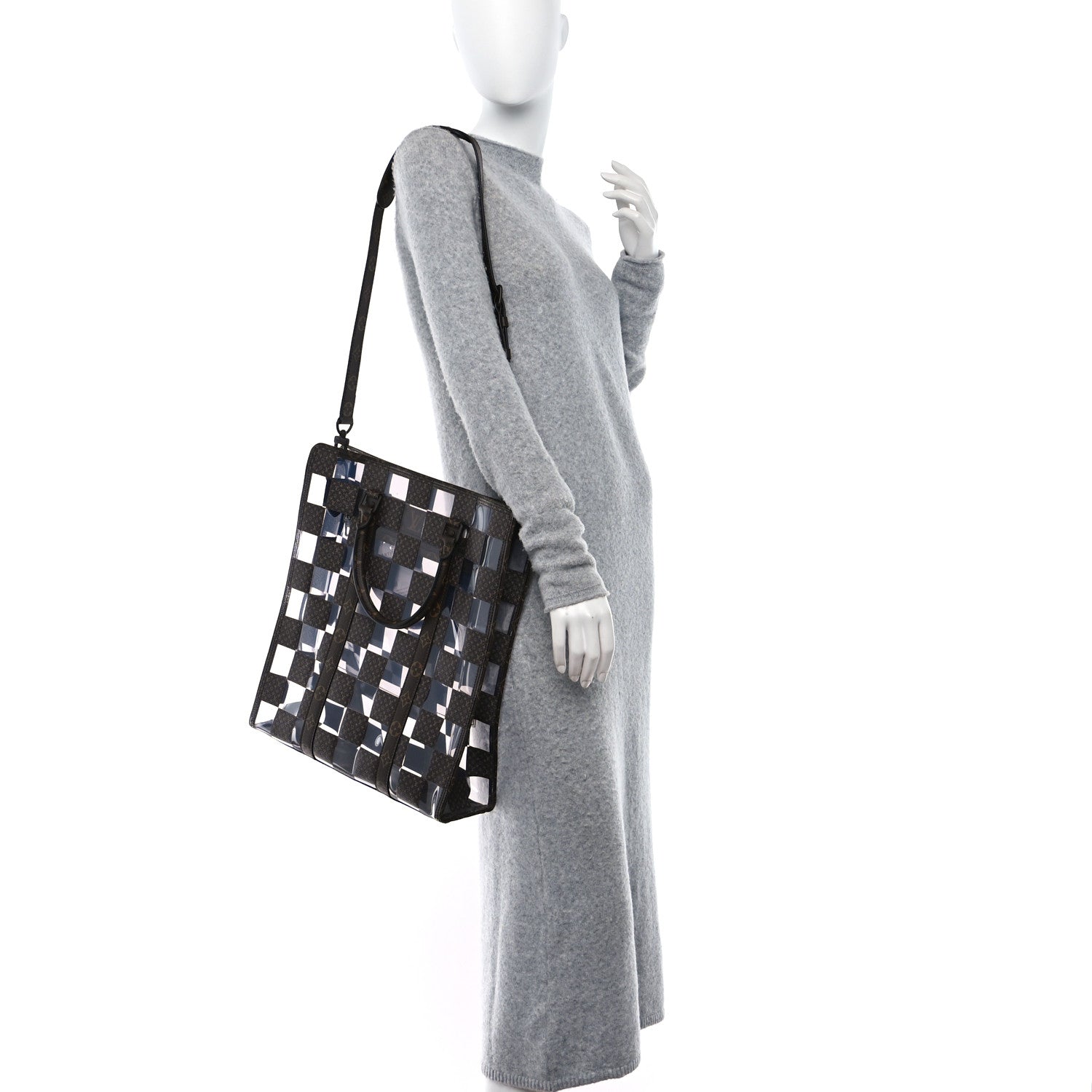 Louis Vuitton PVC Monogram Chess Sac Plat 2 of 9