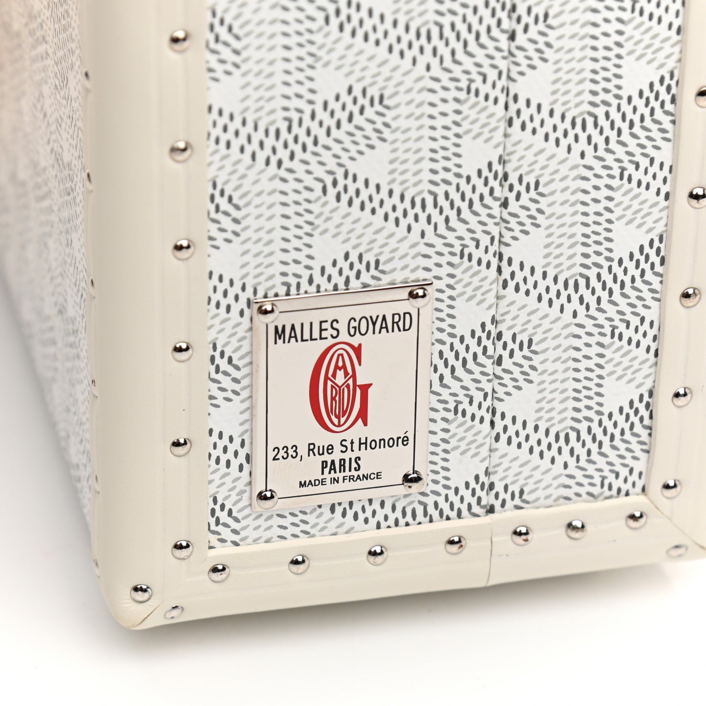 Goyardine Grand Hotel Trunk White