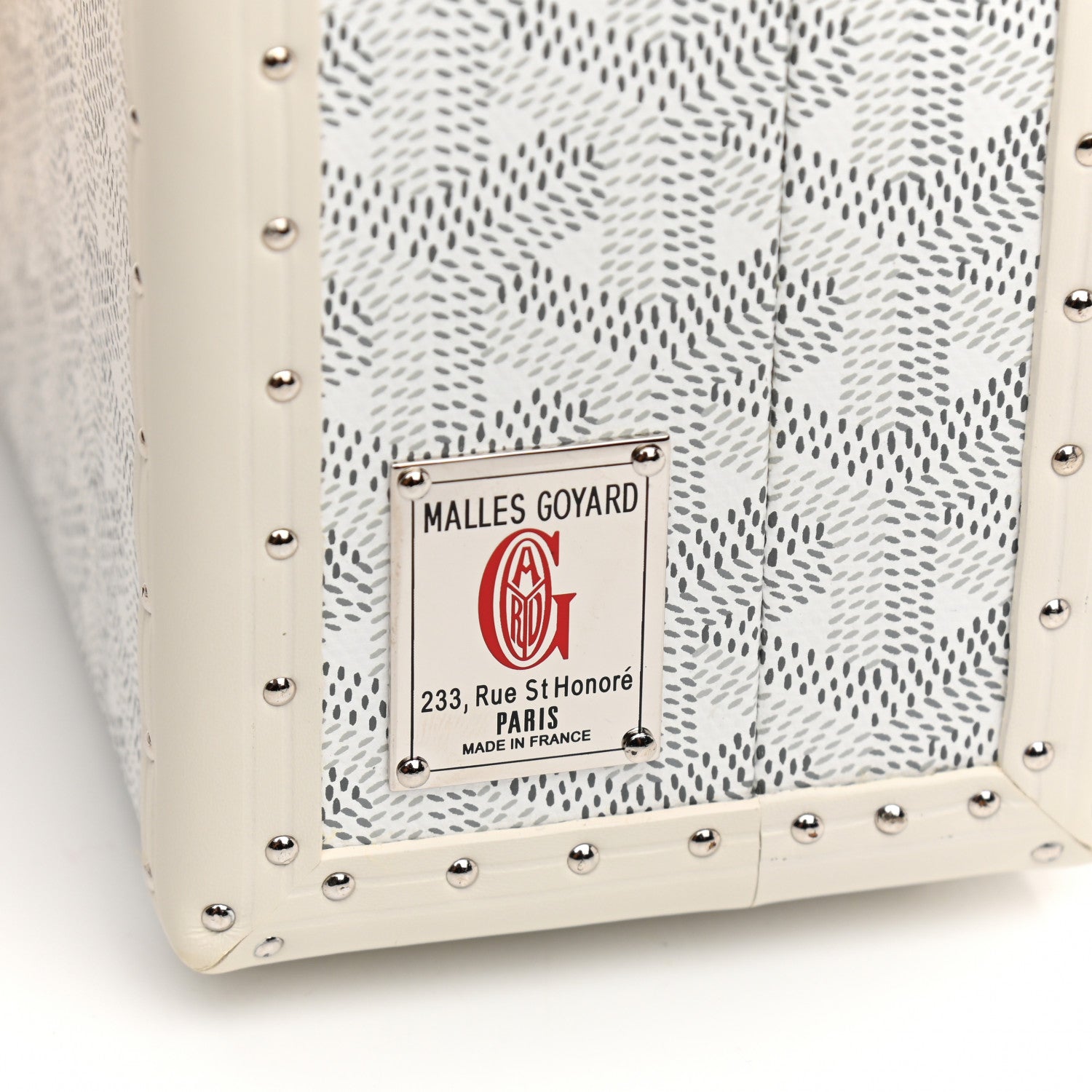 Goyard Goyardine Grand Hotel Trunk White 8 of 11