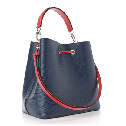 Louis Vuitton Epi Neonoe Indigo Coquelicot 3 of 14