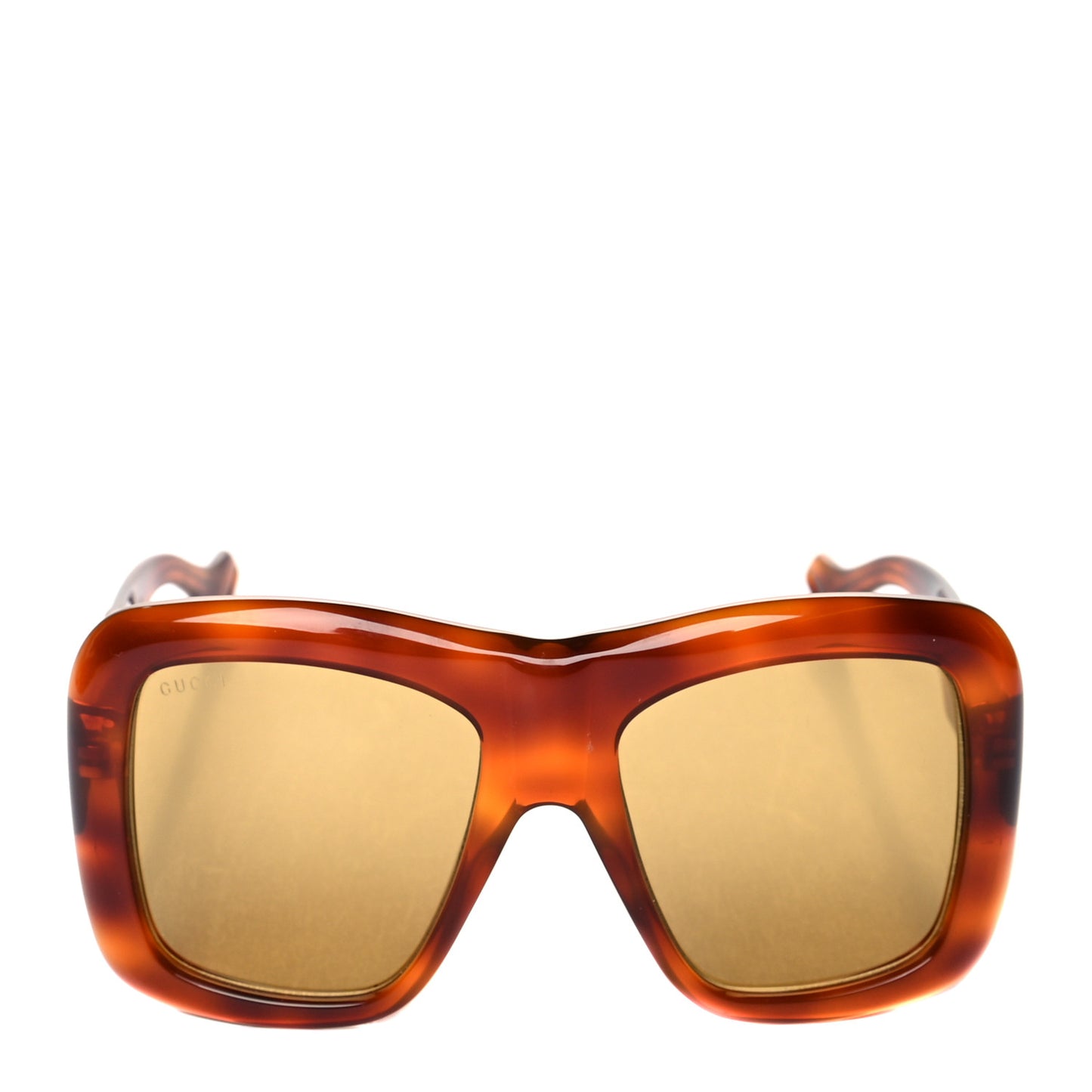 Acetate Square Frame Sunglasses GG0498S Brown