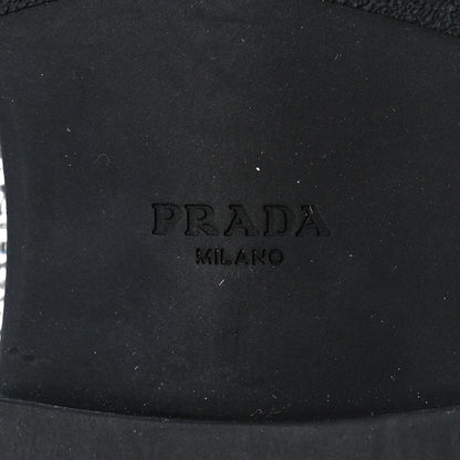 Prada Satin Crystal Metal Triangle Logo Mens Loafers 7 Crystal 6 of 7