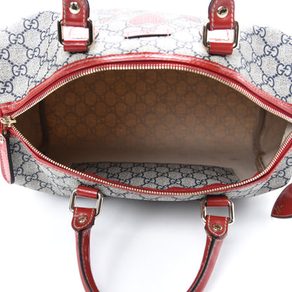 Gucci GG Plus Monogram Tattoo Heart Medium Joy Boston Red 5 of 11